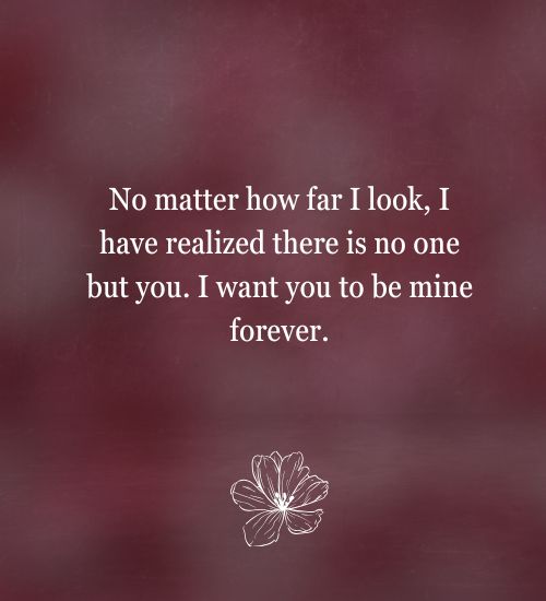 No One but You Quotes for Her