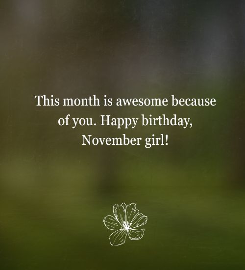 November Birthday Messages