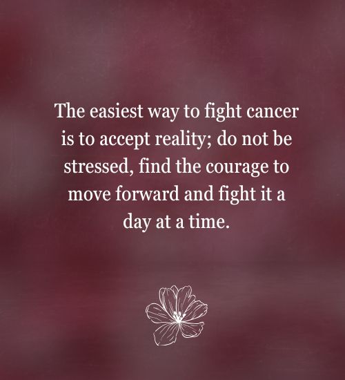 Positive Message for Cancer Patient