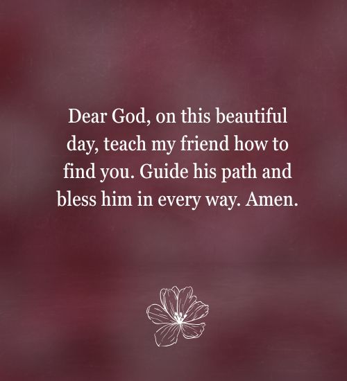Positive Prayer for a Friend