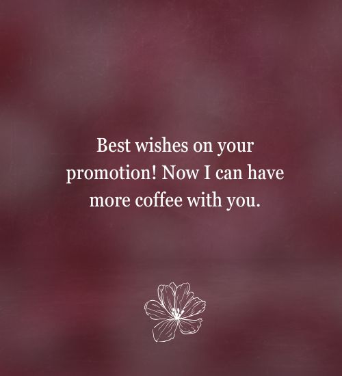 Promotion Wishes to Colleague
