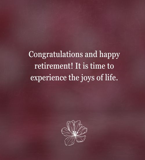 Retirement Messages