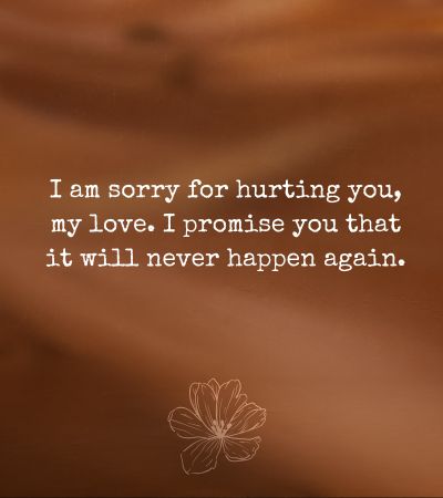 Romantic sorry messages for husband