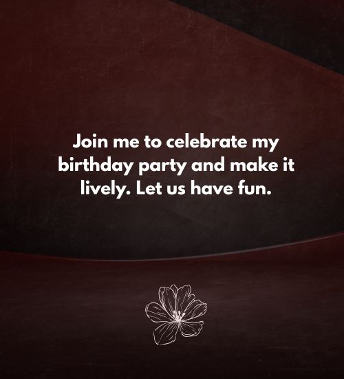 Sample Birthday Invitation Wording