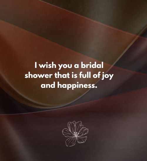 Short Bridal Shower Wishes for Sister