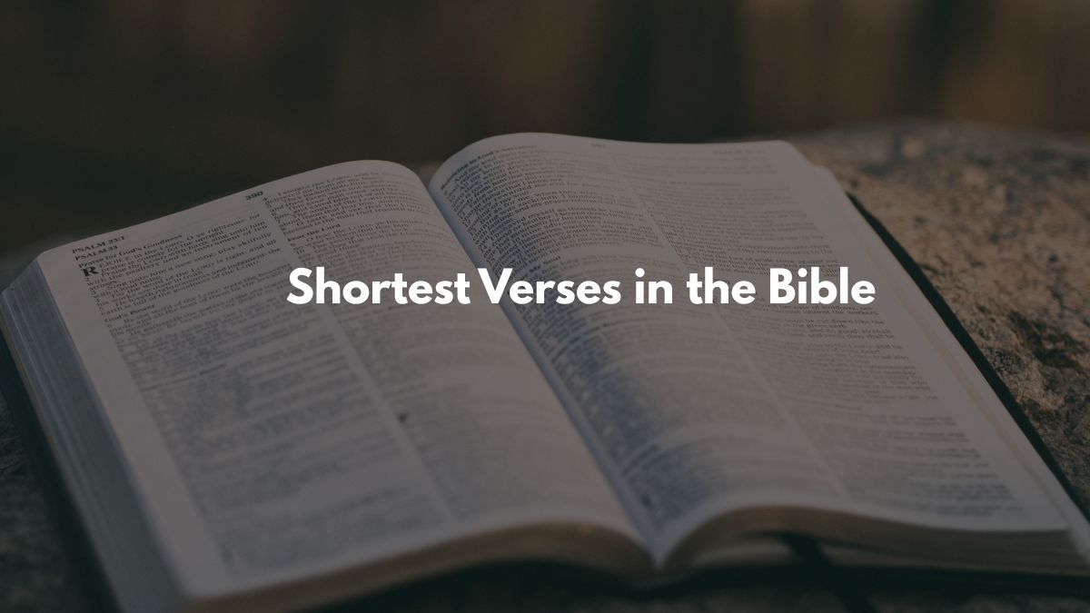 Shortest Verses in the Bible