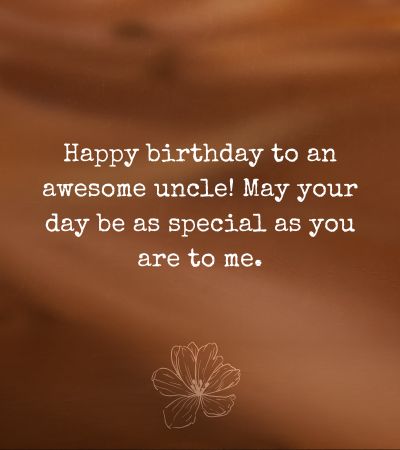 Simple birthday wishes for uncle