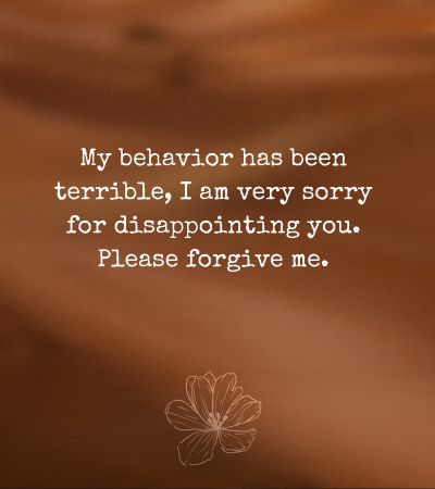 Sorry Message for Father