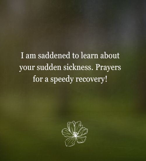 Speedy Recovery Prayer Message
