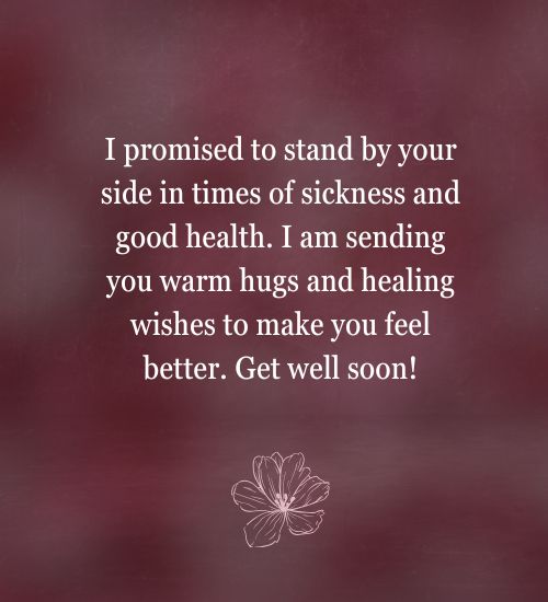 Speedy Recovery Wishes for Wife