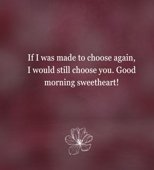 Sweet Good Morning Message for Her