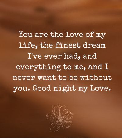 Sweet night message for my wife