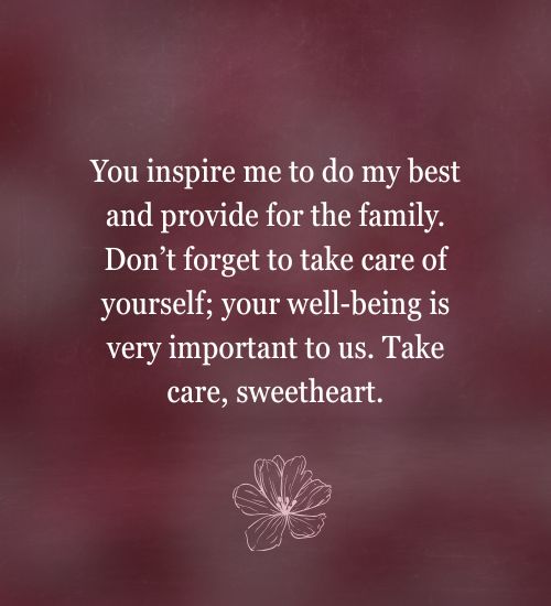 Take Care Messages for Wife