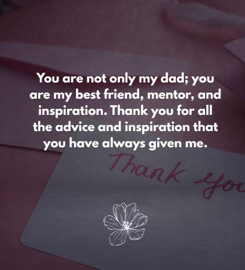 Thank You Messages for Dad