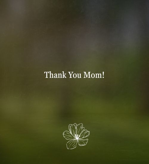 Thank You Mother Messages