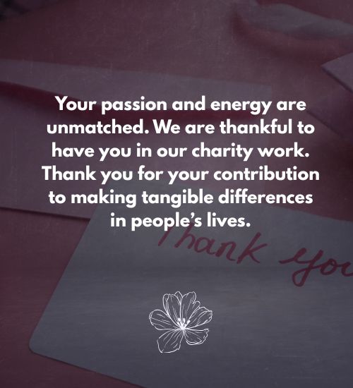 Thank You Note for Volunteers Thank You Note for Volunteers