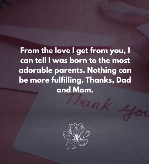 Thank You Note to Parents Thank You Note to Parents