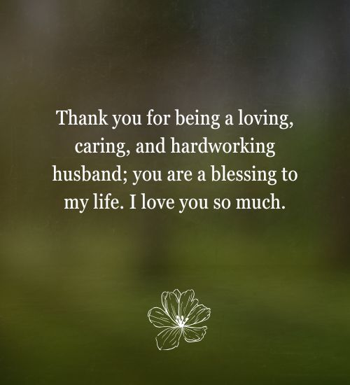 Thank You Notes to Husband Thank You Notes to Husband