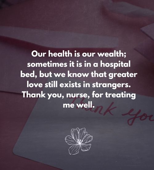 Thank You Quotes for Nurses