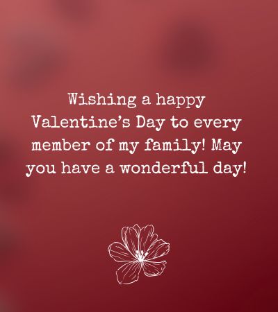 Valentine Messages for Family