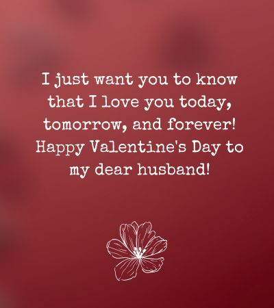 Valentine's Day Messages for Husband