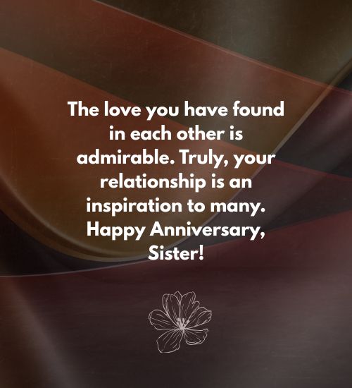Wedding Anniversary Wishes to Sister