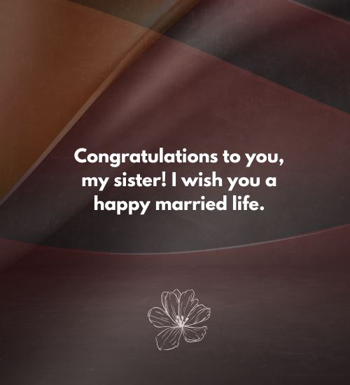 Wedding Messages for Sister