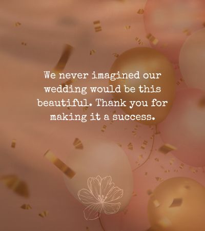 Wedding Thank You Notes