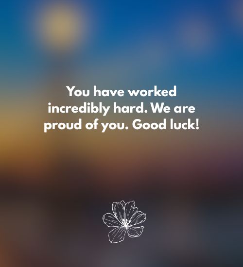 Wishing you the best