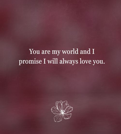 You Are My World Quotes