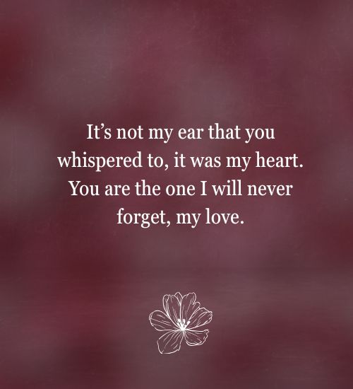 You Are Unforgettable Love Quotes