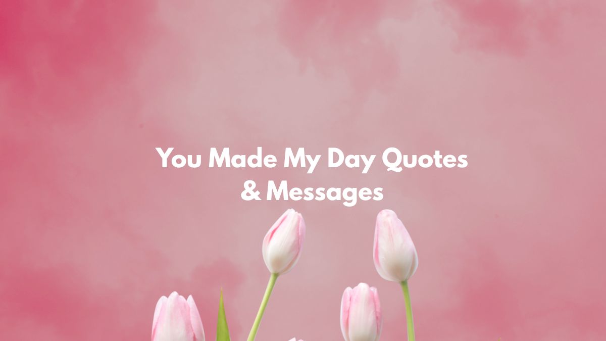 You Made My Day Quotes & Messages