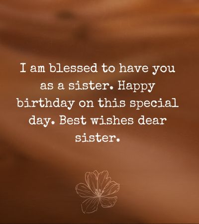 Younger Sister Birthday Wishes