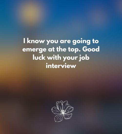 good luck for interview message