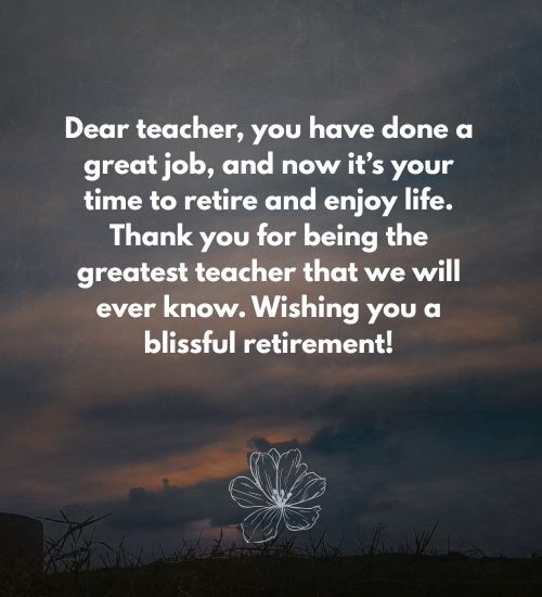 retirement sayings for teachers