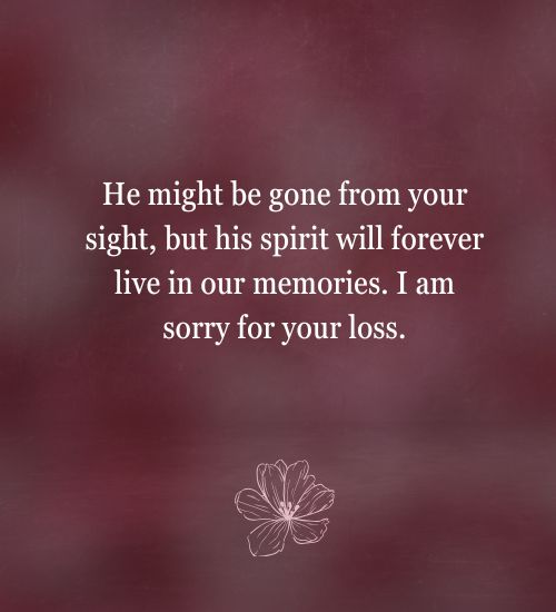 Sympathy messages for death